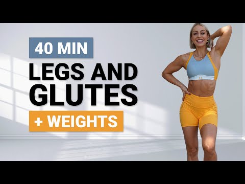 40 MIN LEGS AND GLUTES WITH WEIGHTS WORKOUT | Killer Legs | Strong & Toned | Super Sweaty