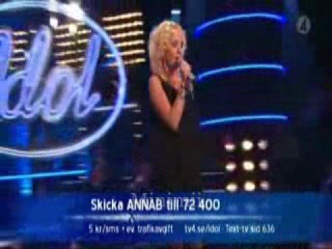 Anna Bergendahl idol 2008 1/10-08
