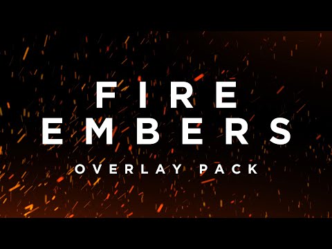 Fire Ember Overlays Pack | 4K Loop-Ready Stock Footage Clips