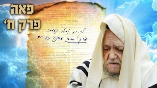 הפרק היומי - מסכת פאה פרק ח' | הגאון הרב ליאור כהן שליט''א