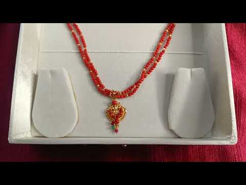 my light weight 916 gold Kampala necklace#locket#price#gold#necklace#beads#youtube