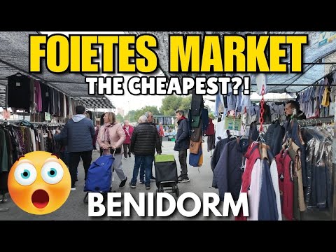 Benidorm's HUGE Old Town "Foietes" Market! 😲🛍️ Cheap & Unbeatable Prices!