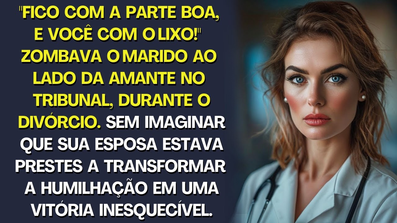 Fico com a parte boa, e você com o lixo! Riu o marido com a amante. Mas ele não sabia que a esposa