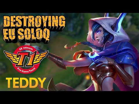 Destroying EU SoloQ: SKT T1 Teddy - Xayah Bot Lane - KDA 18/4/14