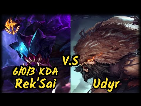 I Will Dominate (REK'SAI) vs UDYR - 6/0/3 KDA JUNGLE GAMEPLAY - NA Ranked DIAMOND