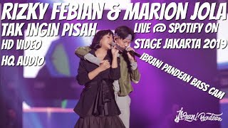 Download lagu RIZKY FEBIAN & MARION JOLA - TAK INGIN PISAH | LIVE @ SPOTIFY ON STAGE JAKARTA 2019 (HD) mp3 Download lagu RIZKY FEBIAN & MARION JOLA - TAK INGIN PISAH | LIVE @ SPOTIFY ON STAGE JAKARTA 2019 (HD) mp3