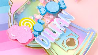 Candy theme Cake topper with Shaker base #shorts