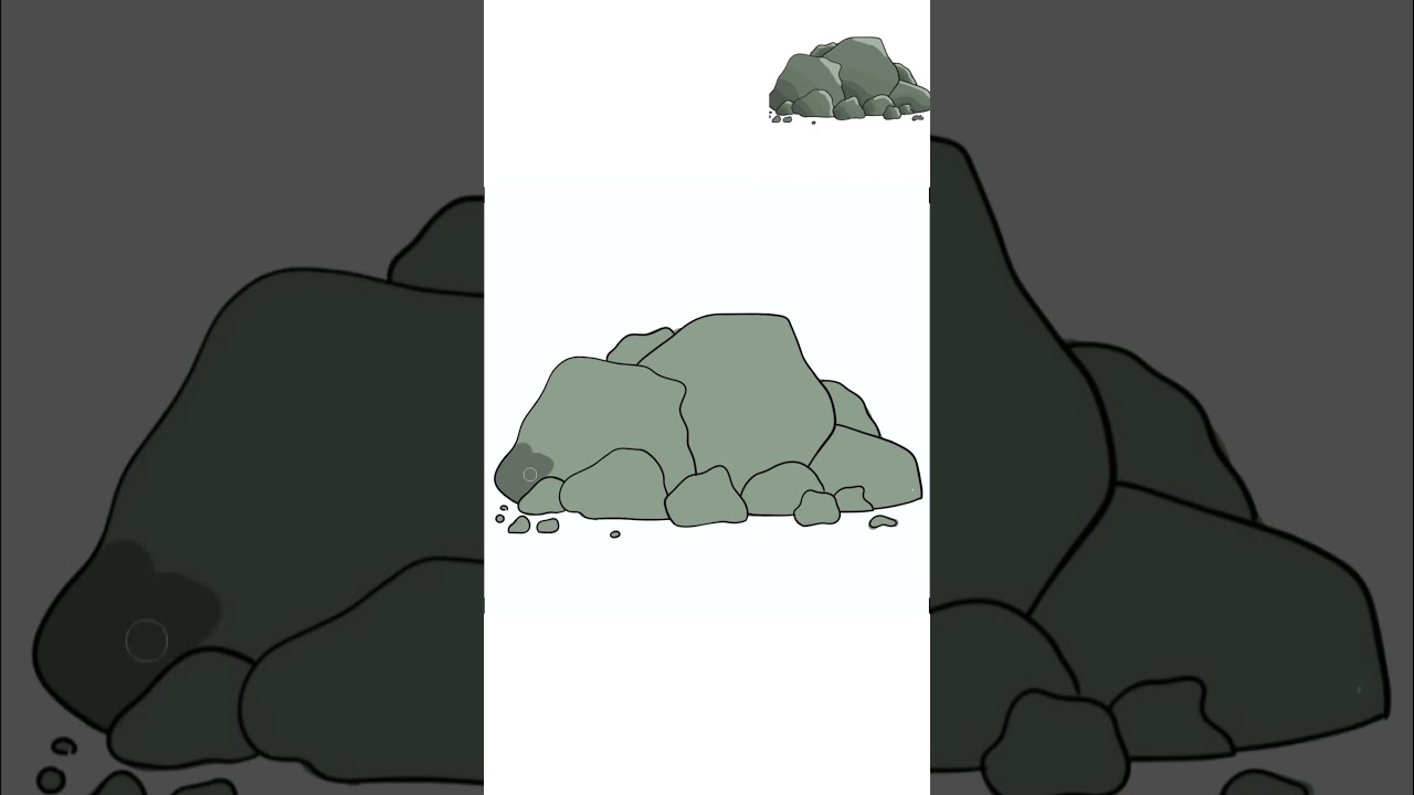 SKETCHING AND COLOURING OF ROCKS! #drawing #shorts
