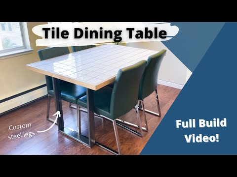 Tile Top Dining Table || Building a Heat-Proof Table