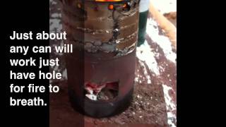 Hilljack hobo rocket stove