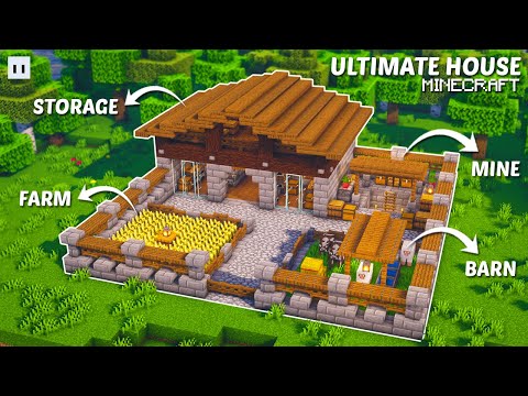 Minecraft : How to Build a Ultimate Survival House | 2 Players House