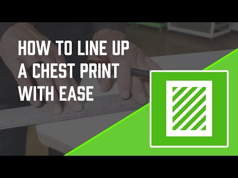 How to Screen Print: Easiest Way to Line up a Chest Print