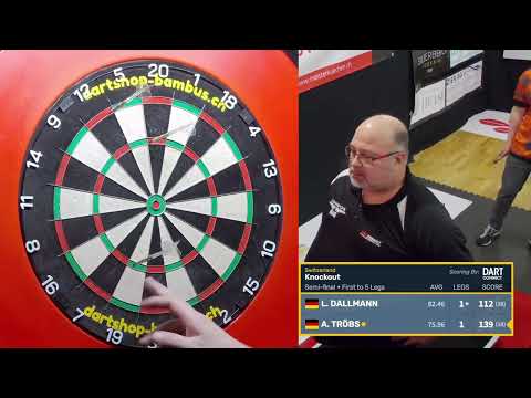 Alexander Tröbs checkt 141 Punkte und bustet sich damit.