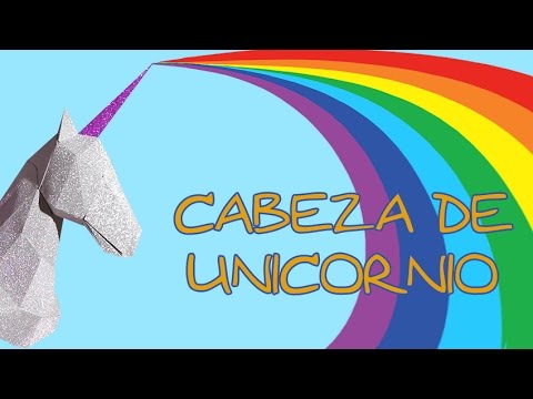 DIY - Cómo hacer una Cabeza DE Unicornio 3D para decorar la pared de nuestra habitación