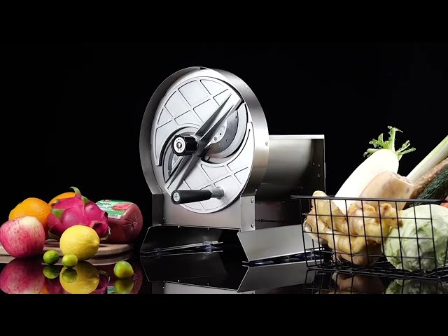 Vídeo relacionado con Anatole Cortadora de Pan Manual Plegable 0-20mm Ajustable Rebanadora Acero Inox Profesional con Manivela Guía Metálica Extraíble Escala Grabada