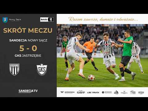 Sandecja Nowy Sącz - GKS Jastrzębie 5:0 (2:0) | skrót meczu | 01.03.2026
