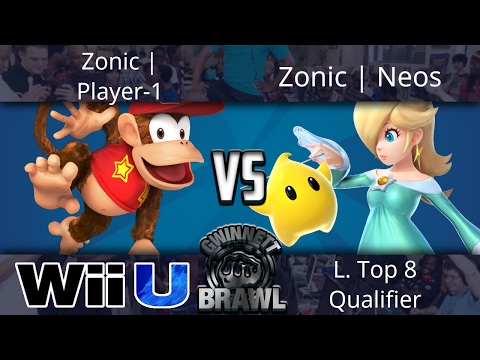 Gwinnett Brawl may 2017 - Zonic|Player-1 (Diddy) vs Zonic|Neos (Rosa) - Smash 4 L. Top 8 Qualifier