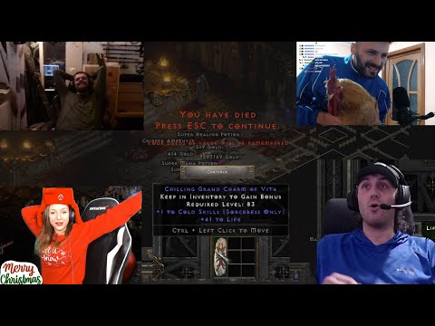 D2R CLIPS #31 - NEW ARCANE META, 200 IQ MEPHISTO, CRAZY CHARM REROLL, HE BROUGHT A CHICKEN & MORE!