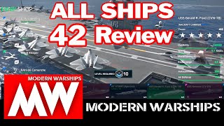 MODERN WARSHIPS: Sea Battle Online, ALL 42 Ships Review!