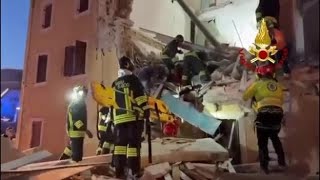 Esplosione a Negrar, crolla una palazzina: un morto e tre feriti