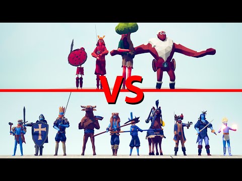 EXTENDED GIANTS Team vs MELEE Team - Totally Accurate Battle Simulator TABS