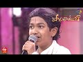 O Sukumari Song Anvith Raj Performance Padutha Theeyaga 28th August 2022 ETV Telugu