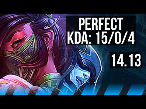 AKALI vs LISSANDRA (MID) | 15/0/4, Legendary, 7 solo kills, 1100+ games | EUW Master | 14.13