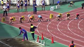 東部選手権　男子100ｍ　予選21組