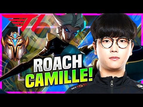 ROACH HARD CARRY CAMILLE! - T1 Roach Plays Camille Top vs Akali! | KR SoloQ Patch 10.22