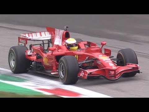 Ferrari F2008 F1 Car in Action at Finali Mondiali 2018 & 2019