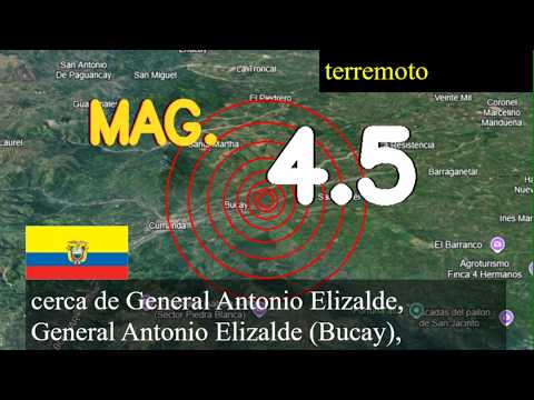 Terremoto cerca de General Antonio Elizalde, Bucay, Ecuador actualizaciones en vivo hoy: Terremoto