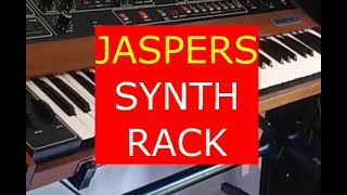 Video thumbnail for A short video of my new Jaspers synth rack, NEW video available, see description by Mindburner