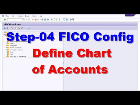 04 FICO Config Define Chart of Accounts