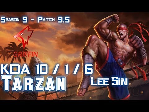 GRF Tarzan LEE SIN vs SKT Haru EVELYNN Jungle - Patch 9.5 KR Ranked
