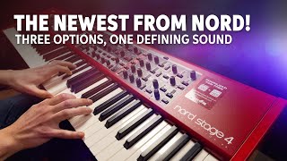Video thumbnail for Nord Stage 4 Pianos — 88 vs. HA73 vs 73 Compact Demo by Sweetwater