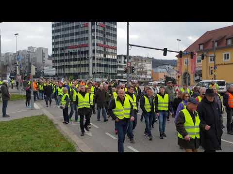 02.03.2019 Stuttgart City Demo gegen Dieselfahrverbot, ca. 1000 Bürger
