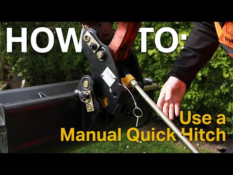 HOW TO: Use A Manual Quick Hitch on an Excavator