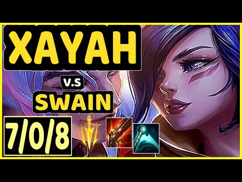 CODY SUN (XAYAH) vs SWAIN - 7/0/8 KDA BOTTOM ADC CHALLENGER GAMEPLAY - NA