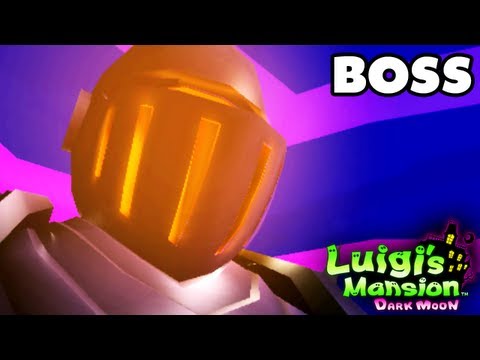 Luigi's Mansion Dark Moon - Treacherous Mansion - Stop the Knightmare Boss Fight (Nintendo 3DS)