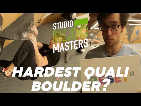 The most difficult qualification boulder at Studio Bloc Masters 2025?