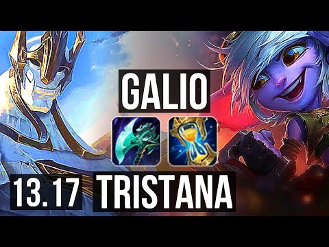 GALIO vs TRISTANA (MID) | 2/0/9, 600+ games, 1.0M mastery | NA Grandmaster | 13.17