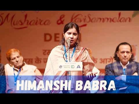 HIMANSHI BABRA@DELHI MUSHAIRA & KAVISAMMELAN | BARADARI, GHAZIABAD 23RD FEB 2025