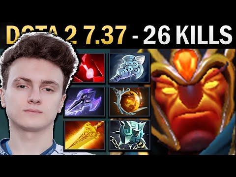 Ember Spirit Dota 2 7.37 Miracle with 26 Kills and Gleipnir - TI13
