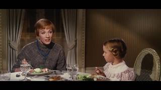 HD II Dinner / Pinecone scene - Maria and Captain von Trapp and his children from The sound of music