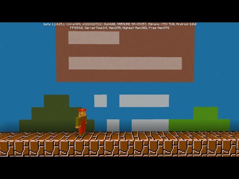 Super Mario Bros 1-1 & 1-2 (Minecraft)