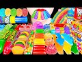 ASMR RAINBOW DESSERTS KOHAKUTO SNACK JELLY 무지개 디저트 입술 코하쿠토 구슬캔디 레�