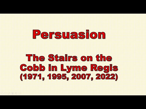 Persuasion (1971, 1995, 2007 & 2022): The Stairs on the Cobb in Lyme Regis #JaneAusten #persuasion