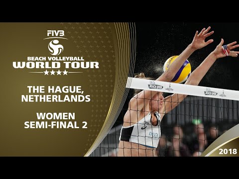 CZE vs. USA - Women's Full Semifinal 2 | 4* The Hague - FIVB Beach Volleyball World Tour 2017/18