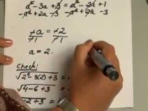 10.6.2 Roots, Radicals and Root Functions: Solve Equations with Radicals
