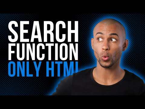 How To Add Search Function Only Using HTML | HTML Datalist | HTML Search | HTML input